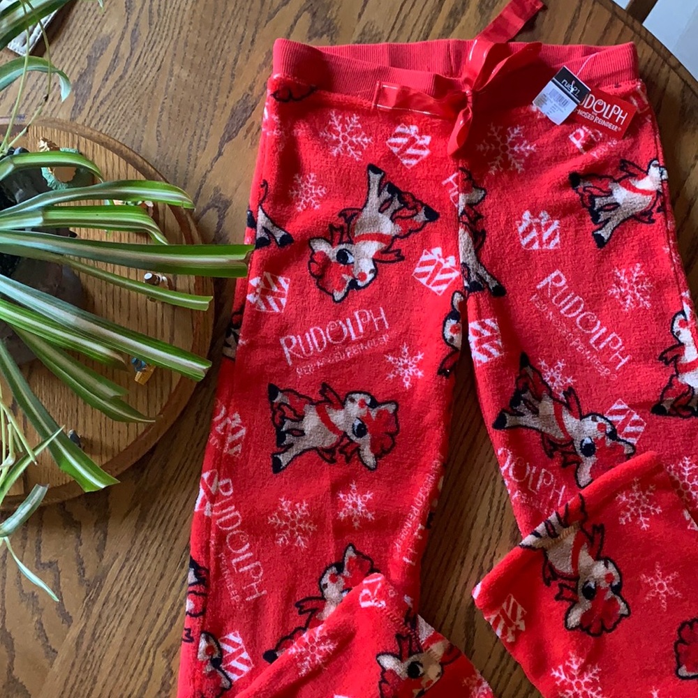 Rudolph the red nose reindeer pajama pants